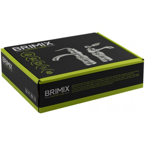 Смеситель для раковины BRIMIX ART1681 черный АБС пластик