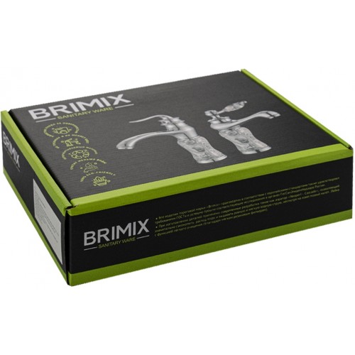 Смеситель для раковины BRIMIX ART1682 черный АБС пластик