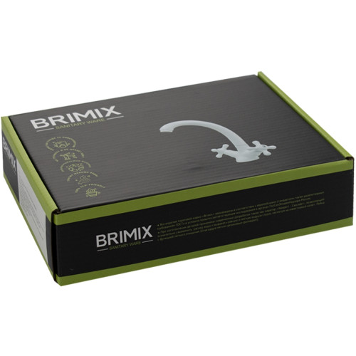 Смеситель для кухни BRIMIX ART4409 белый АБС пластик Смеситель для кухни BRIMIX ART4409 белый АБС пластик