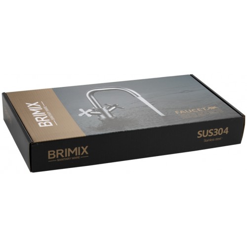 Смеситель для кухни BRIMIX ART9303 нержавеющая сталь 