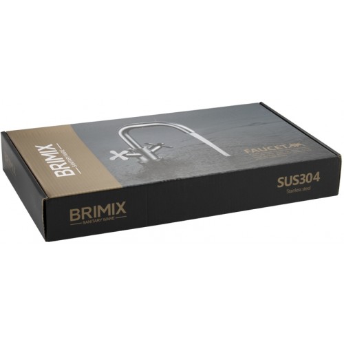 Смеситель для кухни BRIMIX ART9315 нержавеющая сталь 
