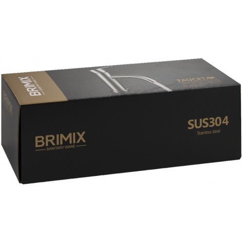 Смеситель для ванны BRIMIX ART9329 нержавеющая сталь 
