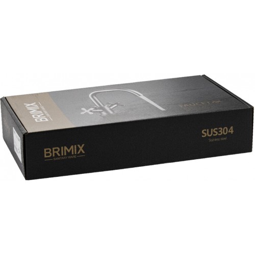 Смеситель для ванны BRIMIX ART9340 нержавеющая сталь 