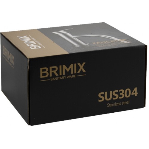 Смеситель для ванны BRIMIX ART9394 нержавеющая сталь 