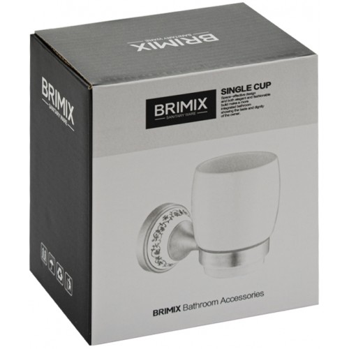 Стакан для ванной комнаты BRIMIX ART94005 белый 