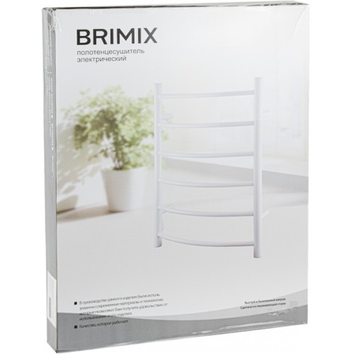 Полотенцесушитель электрический 53х70 BRIMIX ARTBK109A6 нержавеющая сталь 