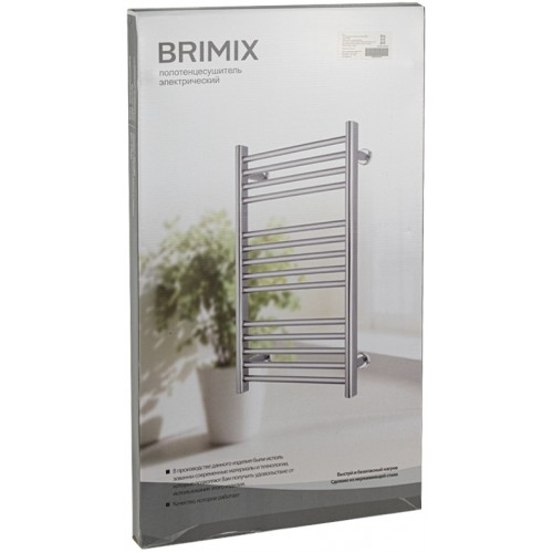Полотенцесушитель электрический 40х72 BRIMIX ARTBK109F нержавеющая сталь 
