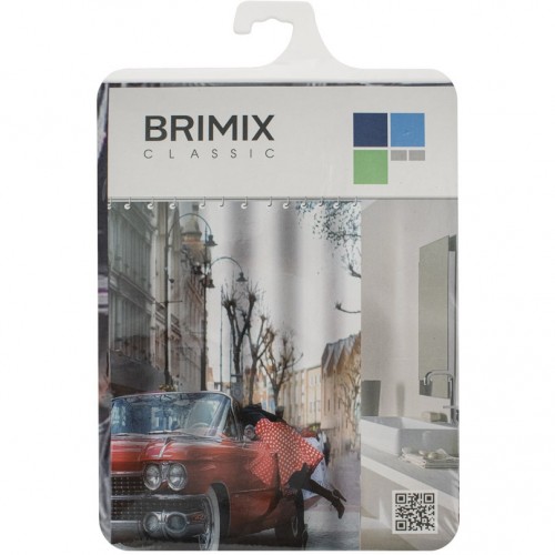 Шторка для ванной комнаты, фотопечать, АВТОМОБИЛЬ BRIMIX ART02-21 Полиэстер