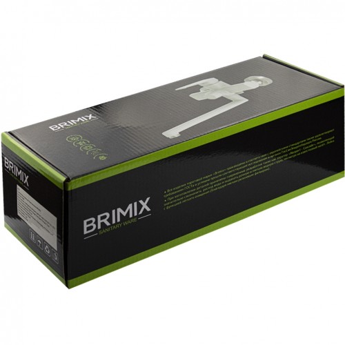 Смеситель для ванны BRIMIX ART5565 АБС пластик, Белый