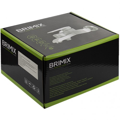 Смеситель для ванны BRIMIX ART5575 АБС пластик, Белый