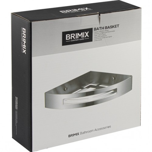 Полочка литая, угловая BRIMIX ART5657-B Нержавеющая сталь, Бронза