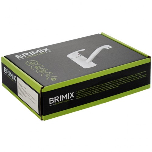 Смеситель для раковины BRIMIX ART5692 АБС пластик, Белый