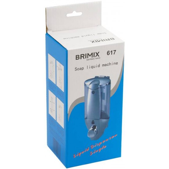 Дозатор жидкого мыла BRIMIX 617 хром 270мл.
